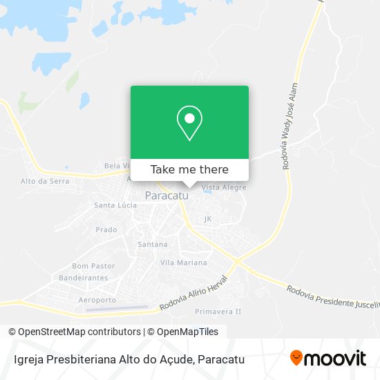 Mapa Igreja Presbiteriana Alto do Açude