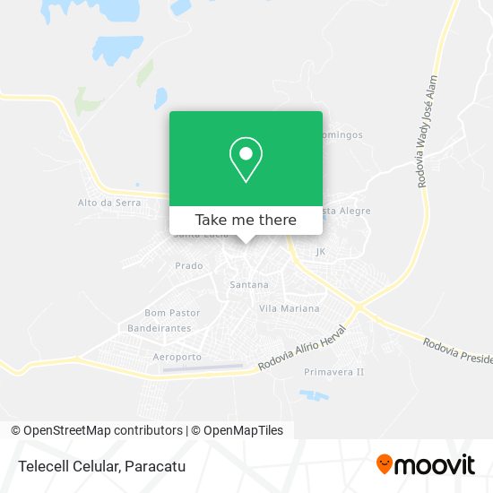 Telecell Celular map