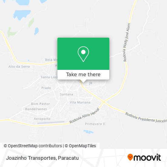 Mapa Joazinho Transportes