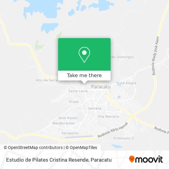 Mapa Estudio de Pilates Cristina Resende