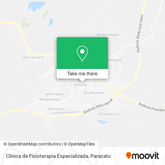 Clinica de Fisioterapia Especializada map