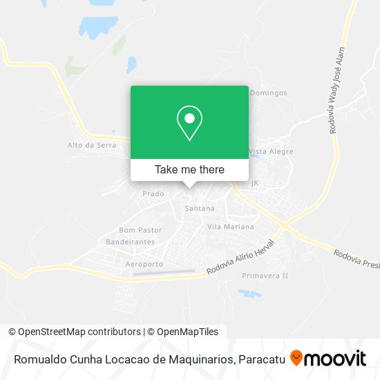 Romualdo Cunha Locacao de Maquinarios map