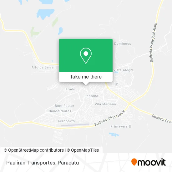 Pauliran Transportes map