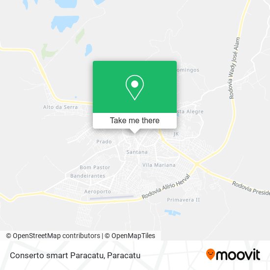 Mapa Conserto smart Paracatu