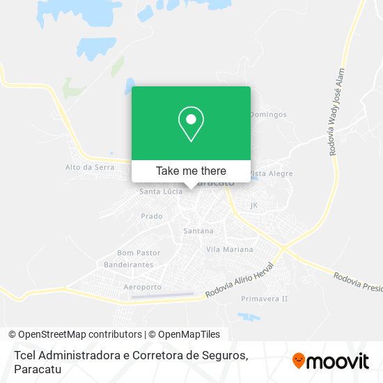 Mapa Tcel Administradora e Corretora de Seguros