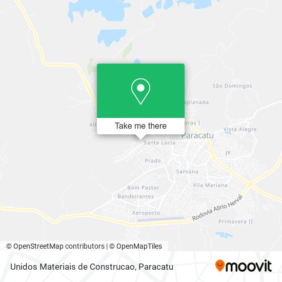 Mapa Unidos Materiais de Construcao