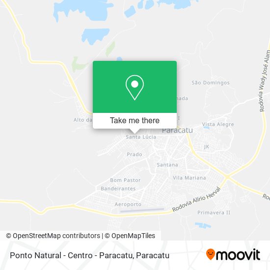 Ponto Natural - Centro - Paracatu map