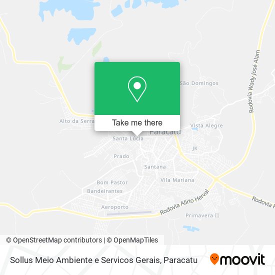 Mapa Sollus Meio Ambiente e Servicos Gerais