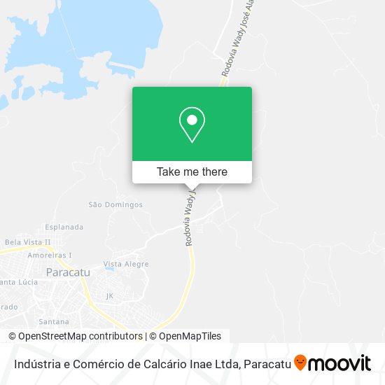 Indústria e Comércio de Calcário Inae Ltda map