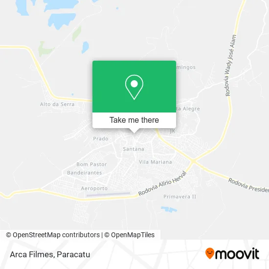 Arca Filmes map