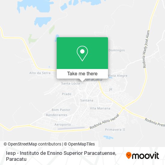 Mapa Iesp - Instituto de Ensino Superior Paracatuense