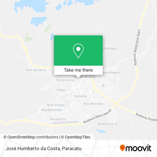 José Humberto da Costa map