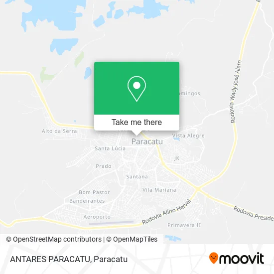 ANTARES PARACATU map
