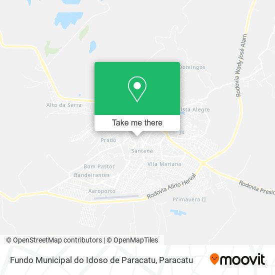Fundo Municipal do Idoso de Paracatu map