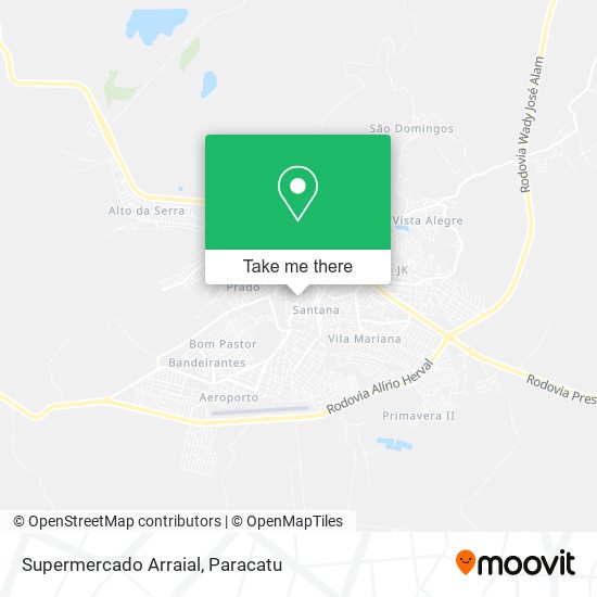 Supermercado Arraial map