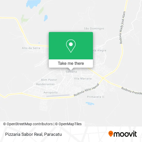 Pizzaria Sabor Real map