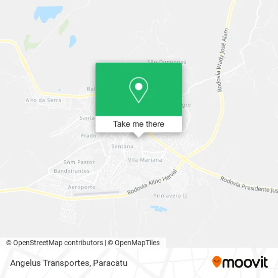 Angelus Transportes map