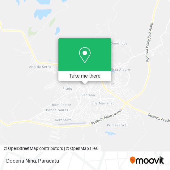 Doceria Nina map