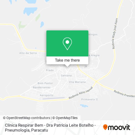 Clínica Respirar Bem - Dra Patrícia Leite Botelho - Pneumologia map