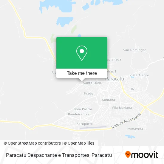 Paracatu Despachante e Transportes map