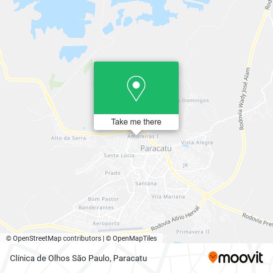 Clínica de Olhos São Paulo map