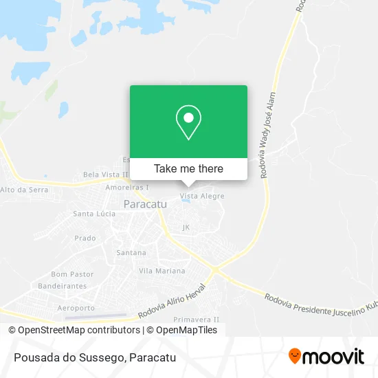 Pousada do Sussego map