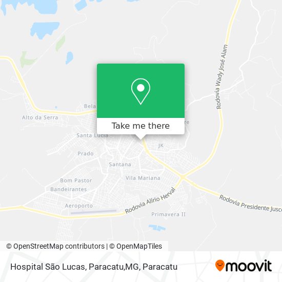 Hospital São Lucas, Paracatu,MG map