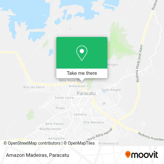 Amazon Madeiras map