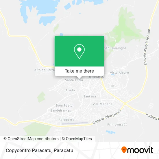 Copycentro Paracatu map