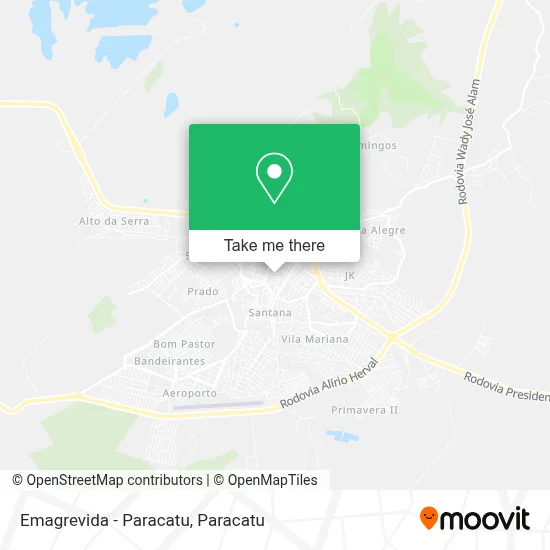 Emagrevida - Paracatu map