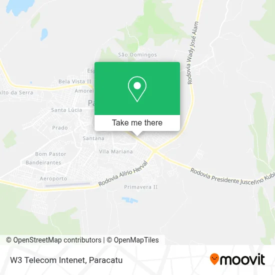 W3 Telecom Intenet map