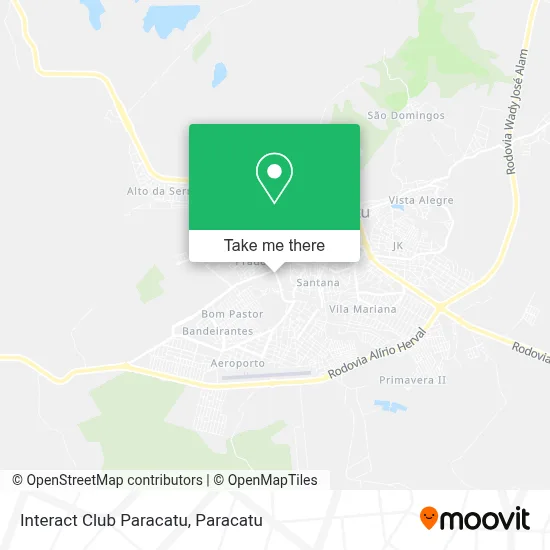 Interact Club Paracatu map