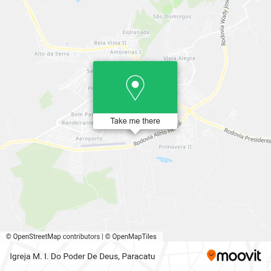 Igreja M. I. Do Poder De Deus map