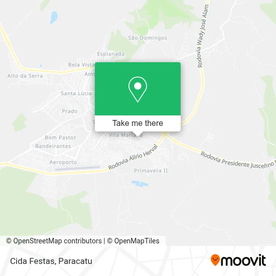 Cida Festas map