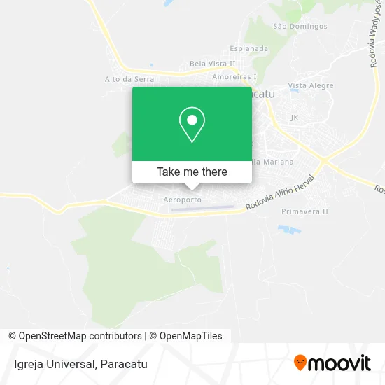 Igreja Universal map