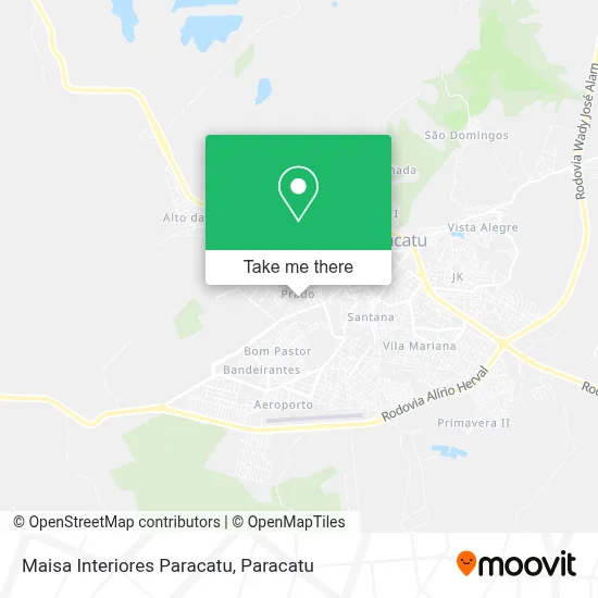 Maisa Interiores Paracatu map