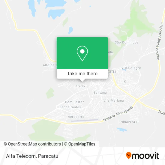 Alfa Telecom map