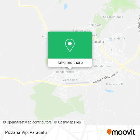Pizzaria Vip map