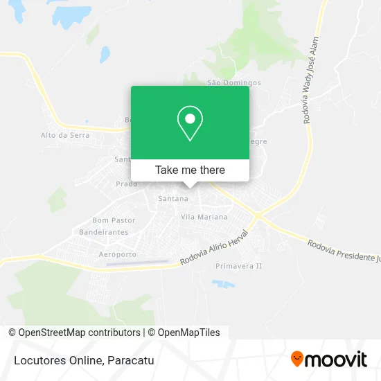 Locutores Online map