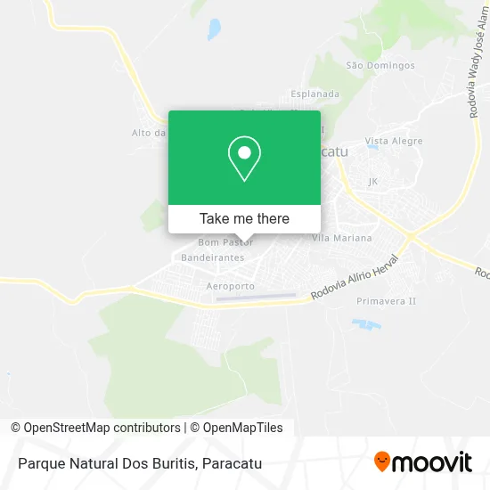 Parque Natural Dos Buritis map