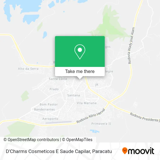 D'Charms Cosmeticos E Saude Capilar map