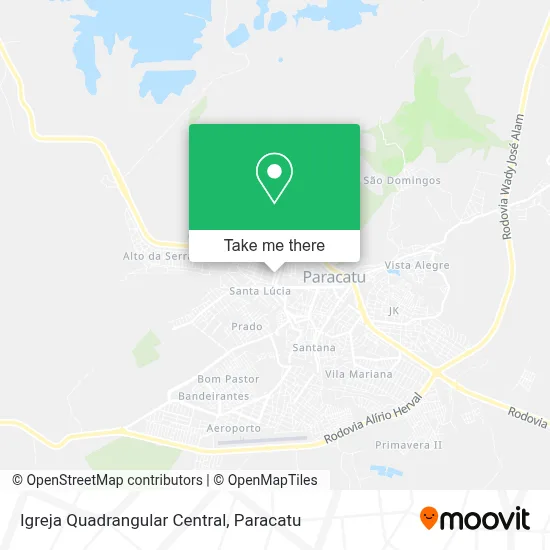 Igreja Quadrangular Central map