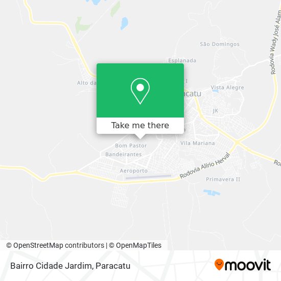 Bairro Cidade Jardim map