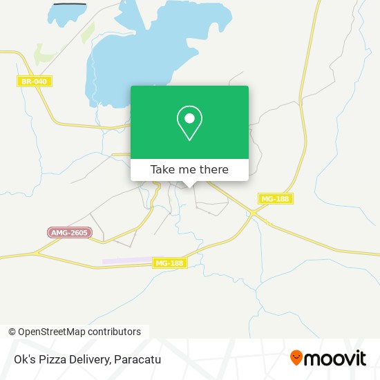 Ok's Pizza Delivery map