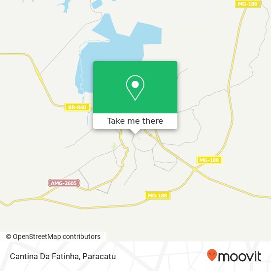 Mapa Cantina Da Fatinha, Rua Manoel Caetano, 175 Paracatu Paracatu-MG 38600-000