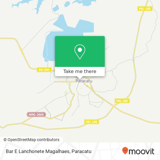 Mapa Bar E Lanchonete Magalhaes, Travessa Benvindo, 60 Paracatu Paracatu-MG 38600-000