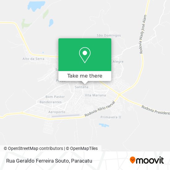 Rua Geraldo Ferreira Souto map