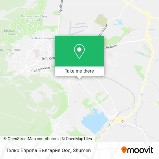Карта Телко Европа България Оод