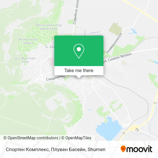 Карта Спортен Комплекс, Плувен Басейн