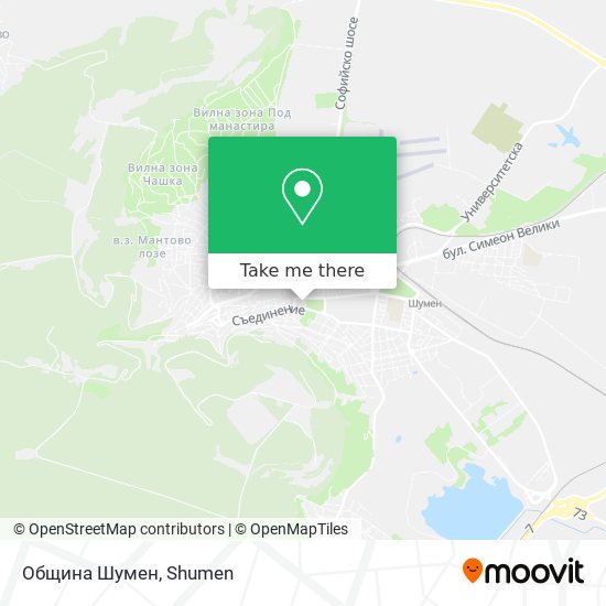 Община Шумен map